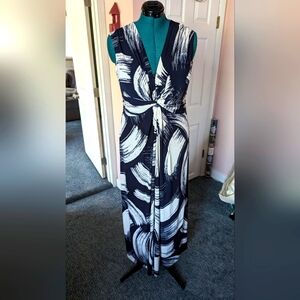 Eliza J Knot Front Maxi Dress